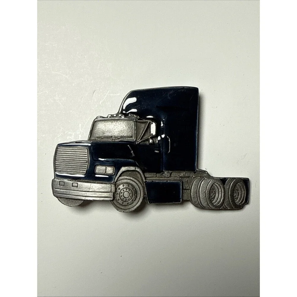 Vintage Buckles Of America 1980 Kenworth Semi Truck Belt Buckle Made in USA